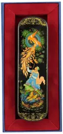 Набор: ручка в шкатулке "Жар-птица" Палех