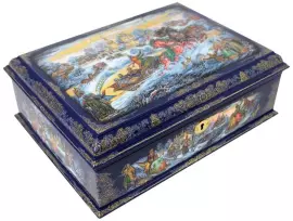 Ларец для украшений "Зимушка зима" Холуй