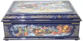 Ларец для украшений "Зимушка зима" Холуй