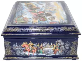 Ларец для украшений "Зимушка зима" Холуй