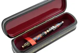 Набор: ручка в шкатулке "Гусар" Палех Набор: ручка в шкатулке "Гусар" Палех