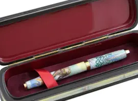 Набор: ручка в шкатулке "На медведя" Палех Набор: ручка в шкатулке "На медведя" Палех