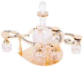 Набор для коньяка "Скрипичный ключ" на 6 персон, Златоуст Набор для коньяка "Скрипичный ключ" на 6 персон, Златоуст