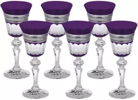 Glasses for liqueur "Purple faces"