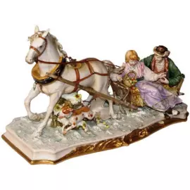 Статуэтка "Поездка на санях"