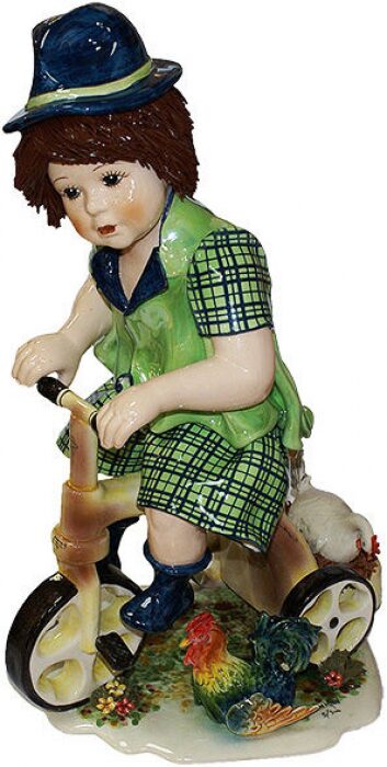 The statuette "Boy on a bicycle"