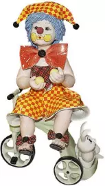 Статуэтка "Клоун на велосипеде"