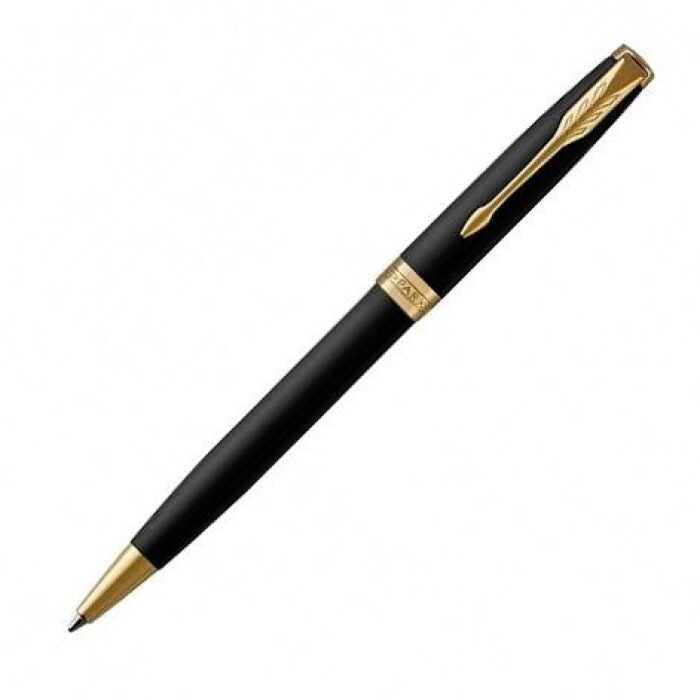 Engraved set: Diary and Ballpoint pen "Sonnet" Black GT