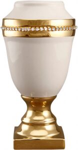 Vase "ARCADE" of ivory color