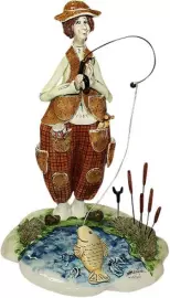 Статуэтка "Рыбак - мальчик"