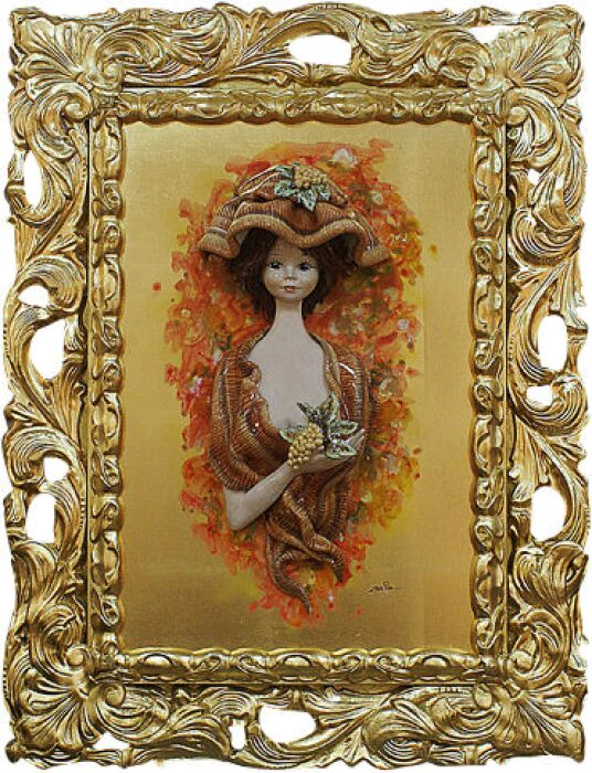 Painting in gold "Autumn"