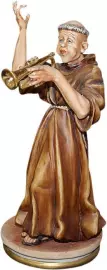 Statuette "Monk with a trumpet"
