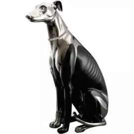 Статуэтка "Грейхаунд" черная с платиной