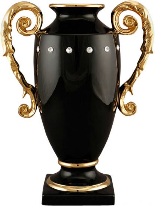 Vase with handles "Diana", color: black