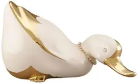 Статуэтка "Утка плавающая", цвет: сл.кости Статуэтка "Утка плавающая", цвет: сл.кости
