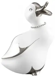 Статуэтка "Утка стоящая", цвет: белый Статуэтка "Утка стоящая", цвет: белый