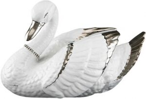 Statuette "Swan", color: white