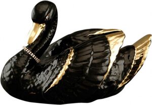 Statuette "Swan", color: black