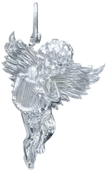 Christmas tree toy "Christmas Angel" made of silver
