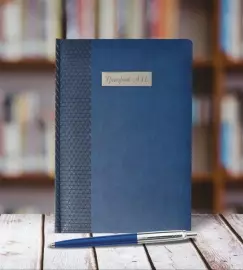 Набор с гравировкой: ежедневник недатированный и шариковая ручка "Jotter" Blue M