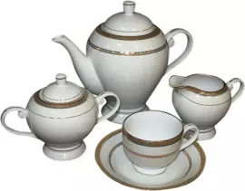 Чайный сервиз "Квадрат" на 6 персон, 15 предметов