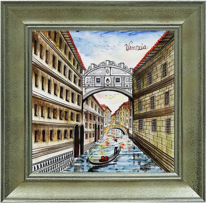 The painting "Ponte dei Sospiri" with a frame