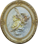 Oval bas-relief "Angel"