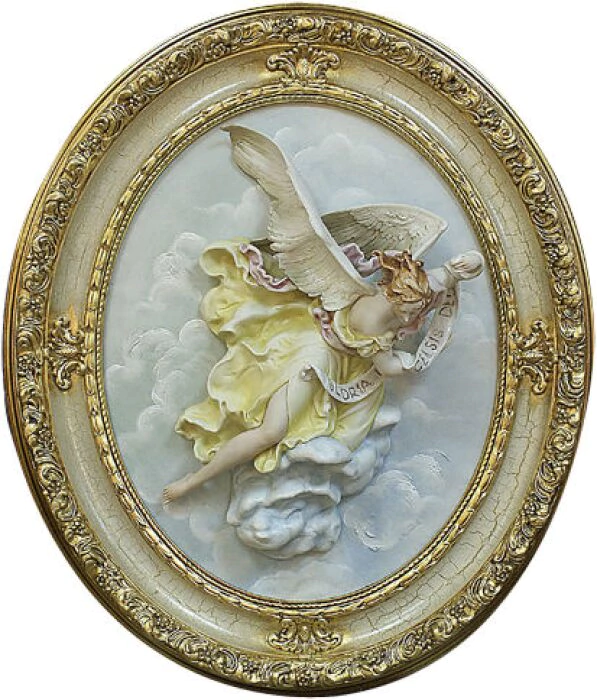 Oval bas-relief "Angel"