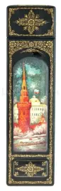 Футляр для бутылки "Москва" Палех Футляр для бутылки "Москва" Палех