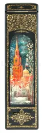 Футляр для бутылки "Москва" Палех Футляр для бутылки "Москва" Палех