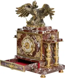 Сейф-часы "Империал" со шкатулкой, яшма Сейф-часы "Империал" со шкатулкой, яшма