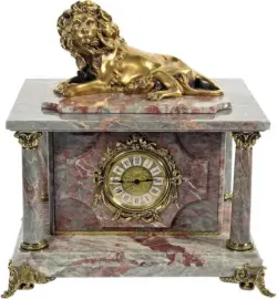 Сейф-часы "Лев" (серо-красный мрамор) Сейф-часы "Лев" (серо-красный мрамор)