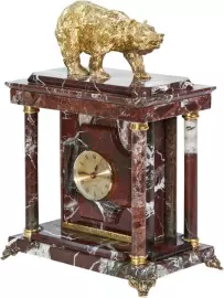 Сейф-часы "Медведь" малый, яшма