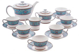 Чайный сервиз "Arabesca Blue" на 6 персон, 15 предметов
