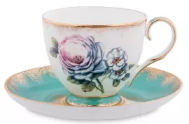 Flower of Naples tea set for 6 persons (12 items)