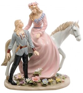 Ceramic statuette "Lovers"