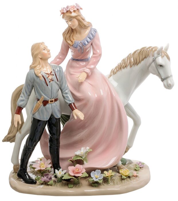 Ceramic statuette "Lovers"