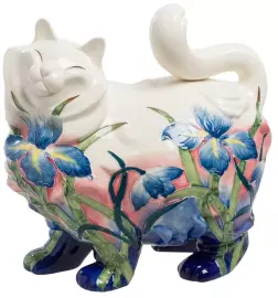 Фарфоровая статуэтка "Кошка"