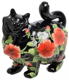 Фарфоровая статуэтка "Кошка"