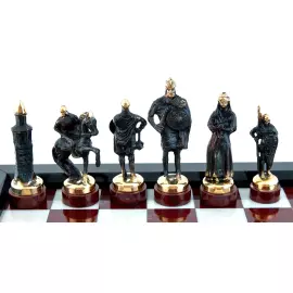Шахматы из мрамора и яшмы "Эпоха" Златоуст
