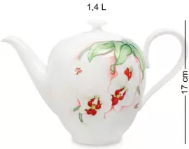 Чайный сервиз "Королевская орхидея" на 6 персон, 15 предметов