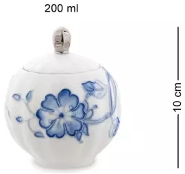 Чайный сервиз "Голубая бабочка" на 6 персон, 15 предметов