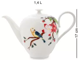 Чайный сервиз "Райская птица" на 6 персон, 15 предметов