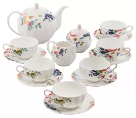 Чайный сервиз "Королева Камилла" на 6 персон, 15 предметов