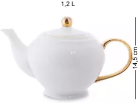 Чайный сервиз "Оро Бьянко" на 6 персон, 15 предметов