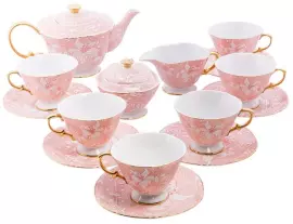 Чайный сервиз "Фиоре Дорато" на 6 персон, 15 предметов