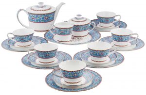 Чайный сервиз "Arabesca Blue" на 6 персон, 22 предмета