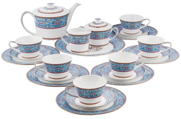 Чайный сервиз "Arabesca Blue" на 6 персон, 22 предмета