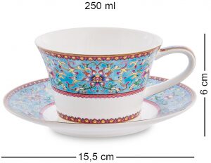 Чайный сервиз "Arabesca Blue" на 6 персон, 22 предмета