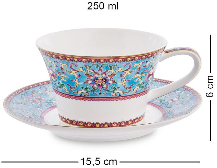 Чайный сервиз "Arabesca Blue" на 6 персон, 22 предмета